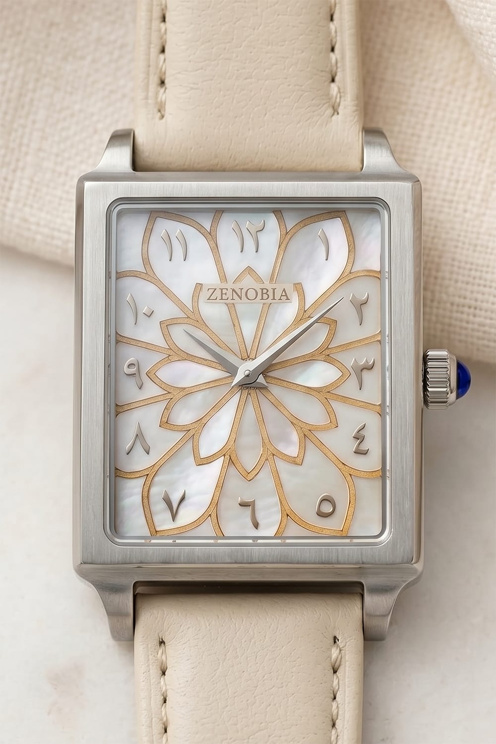 Zenobia Palmyra Pearl watch with ivory · pearl · gold design